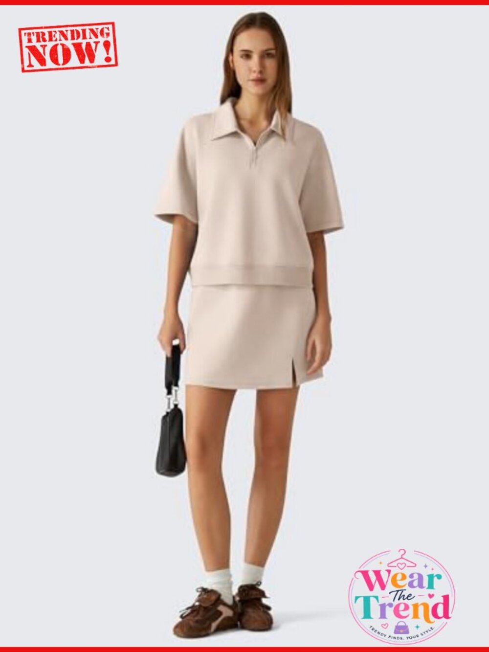 Women's Modal Polo Shirt Short Sleeve 1/4 Zip Business Casual Top - Picture 5 of 6